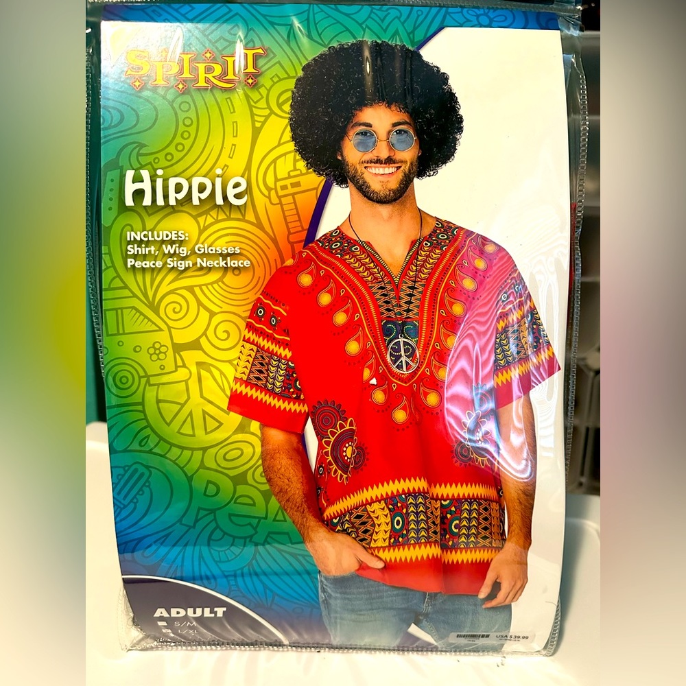 Spirit Halloween men’s hippie costume